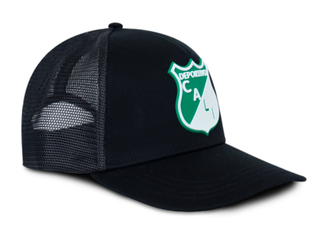 Gorra Deportivo Cali Oficial OC Caps Malla negro