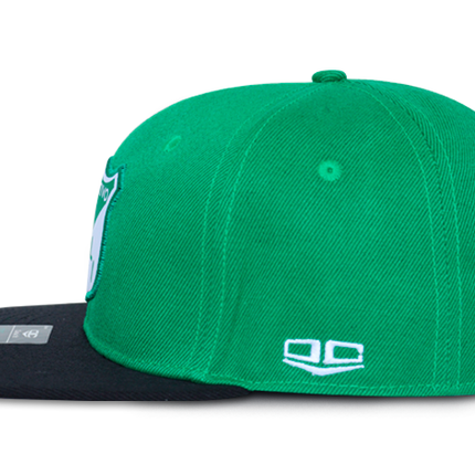 Gorra Deportivo Cali Oficial OC Caps Plana verde/negro