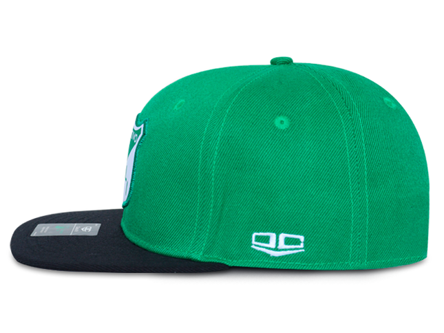 Gorra Deportivo Cali Oficial OC Caps Plana verde/negro