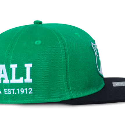 Gorra Deportivo Cali Oficial OC Caps Plana verde/negro