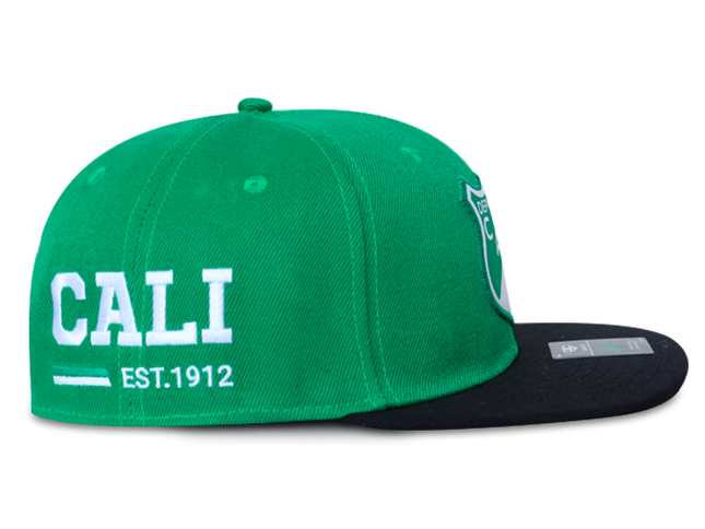 Gorra Deportivo Cali Oficial OC Caps Plana verde/negro