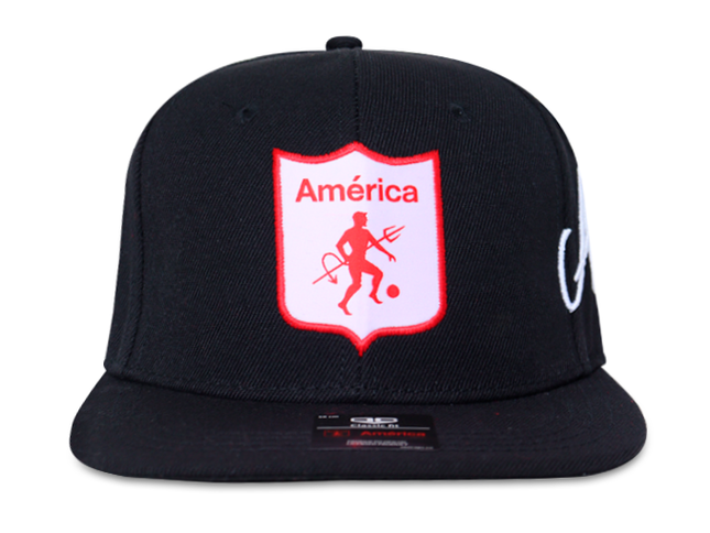 Gorra América de Cali Oficial OC Caps plana negro