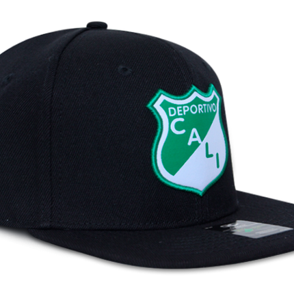 Gorra Deportivo Cali Oficial OC Caps Plana negra