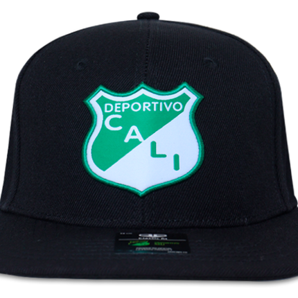 Gorra Deportivo Cali Oficial OC Caps Plana negra