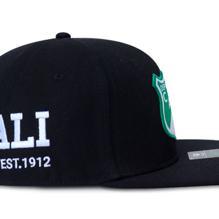 Gorra Deportivo Cali Oficial OC Caps Plana negra