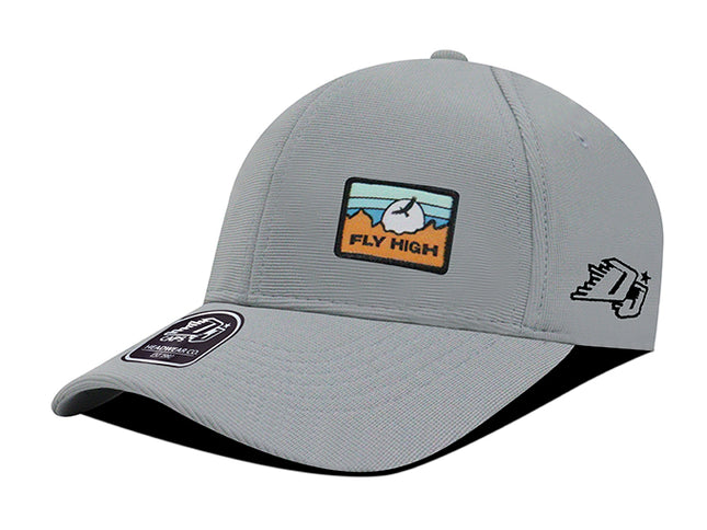 Gorra de moda DJ Caps Fly high gris