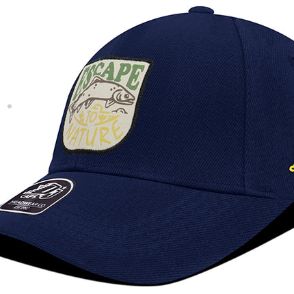 Gorra de moda DJ Caps Escape to nature azul oscuro