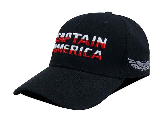 Gorra Capitan América Negro