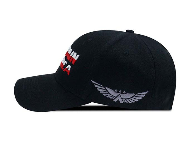 Gorra Capitan América Negro