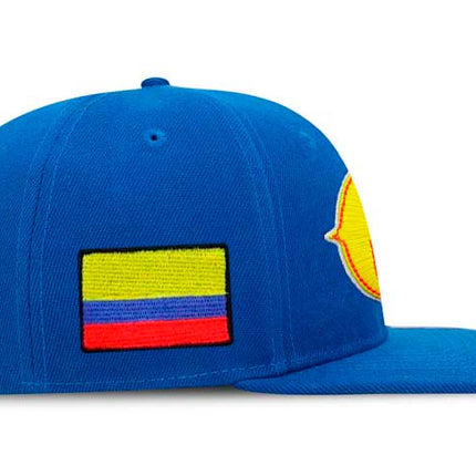 Gorra Selección Colombia de Béisbol Oficial Plana Azul rey