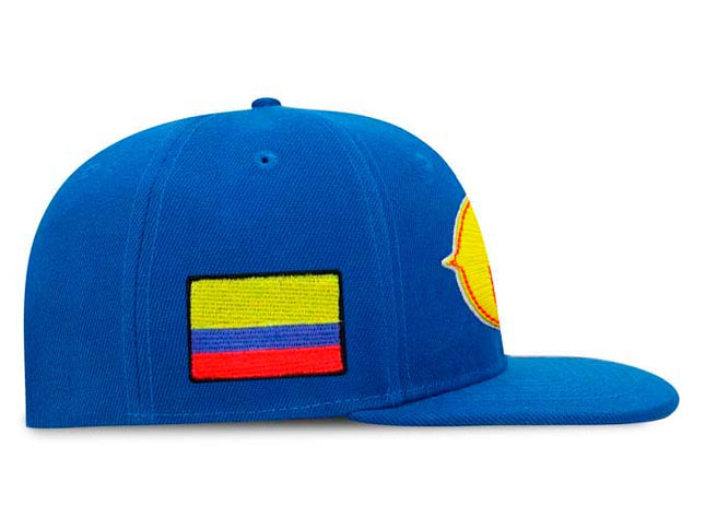 Gorra Selección Colombia de Béisbol Oficial Plana Azul rey