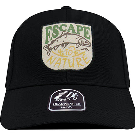 Gorra de moda DJ Caps Escape to nature negro
