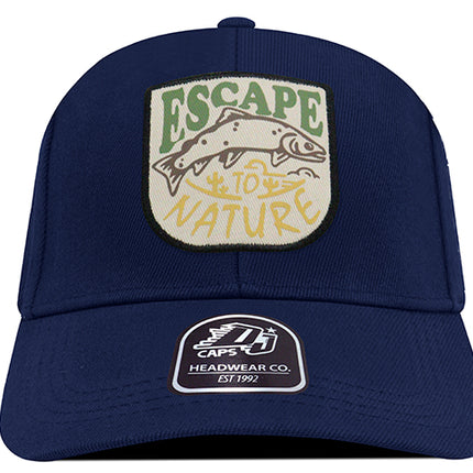 Gorra de moda DJ Caps Escape to nature azul oscuro