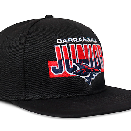 Gorra Junior FC Oficial Negro Plana