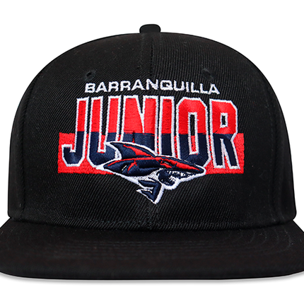 Gorra Junior FC Oficial Negro Plana