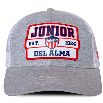 Gorra Junior FC Oficial Gris de Malla