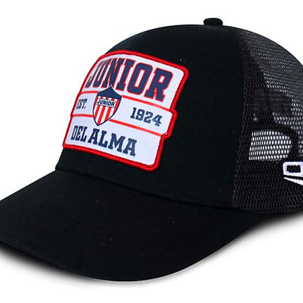 Gorra Junior FC Oficial Negra de Malla