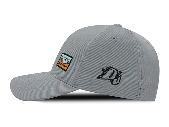 Gorra deportiva DJ Caps Fly high gris silvestre