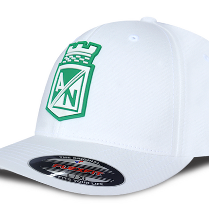 Gorra Atlético Nacional Oficial Flexfit 6277 Blanca
