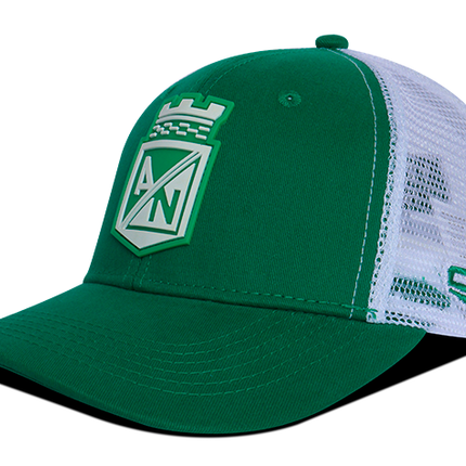 Gorra Atlético Nacional Oficial de Malla escudo Verde/Blanco