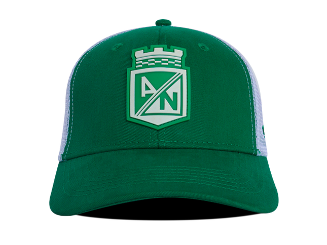 Gorra Atlético Nacional Oficial de Malla escudo Verde/Blanco