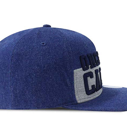 Gorra oficial Once Caldas Plana Azul Denim