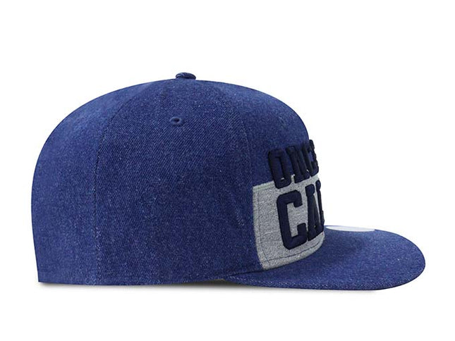 Gorra oficial Once Caldas Plana Azul Denim