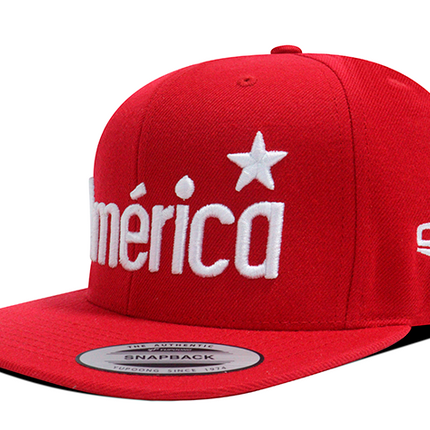 Gorra América de Cali Oficial Flexfit 6089M Plana Roja 79