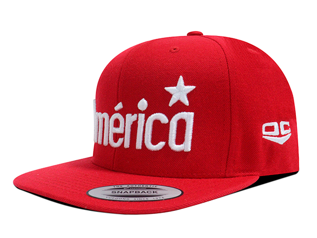Gorra América de Cali Oficial Flexfit 6089M Plana Roja 79
