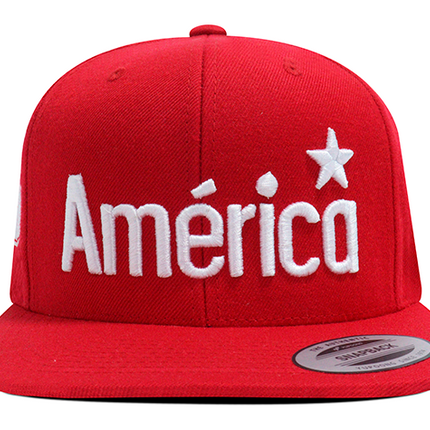 Gorra América de Cali Oficial Flexfit 6089M Plana Roja 79