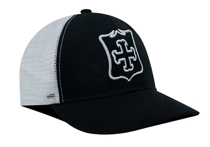 Gorra Independiente Santa Fe Oficial de Malla Negro/Blanco