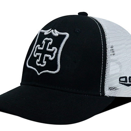 Gorra Independiente Santa Fe Oficial de Malla Negro/Blanco