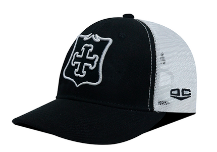 Gorra Independiente Santa Fe Oficial de Malla Negro/Blanco
