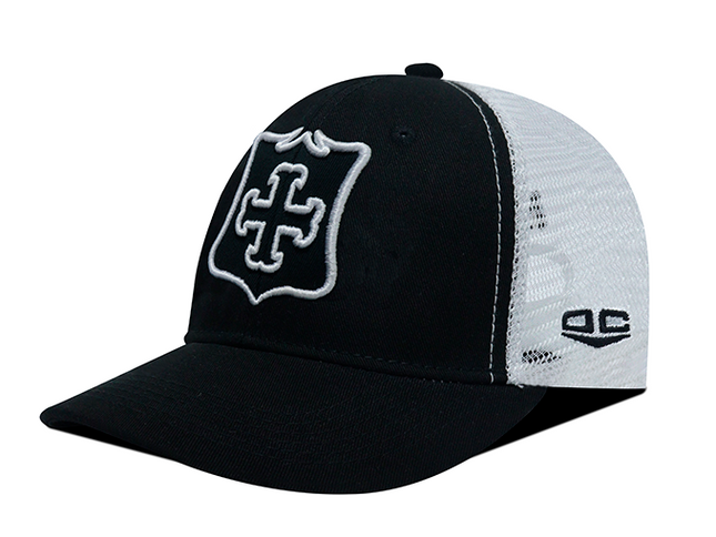 Gorra Independiente Santa Fe Oficial de Malla Negro/Blanco