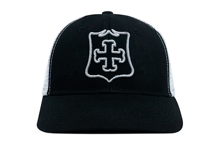 Gorra Independiente Santa Fe Oficial de Malla Negro/Blanco