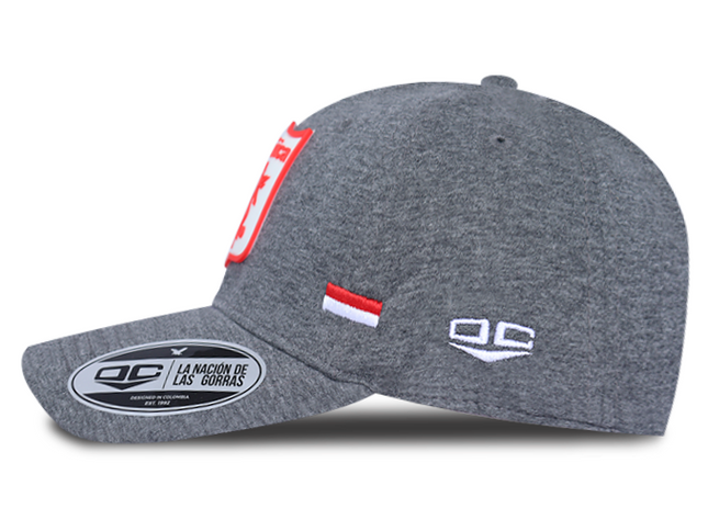 Gorra América de Cali Oficial OC Caps gris banderas