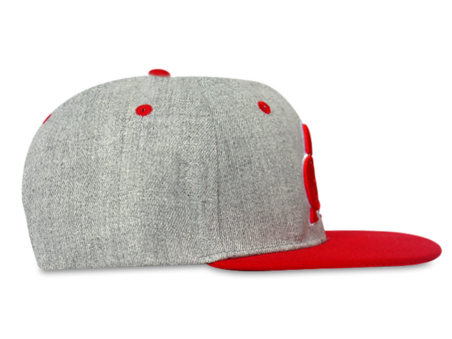 Gorra América de Cali Oficial OC Caps Plana Gris/Rojo