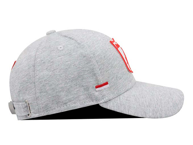 Gorra América de Cali Oficial OC Caps gris haspe banderas