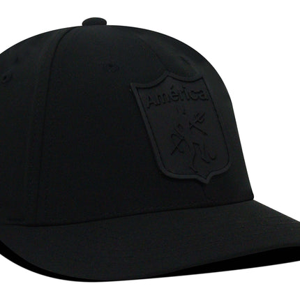 Gorra América de Cali Oficial negra tono a tono