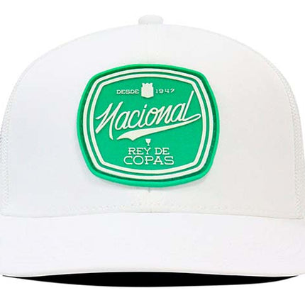 Gorra Atlético Nacional Oficial blanca Nacional rey de copas