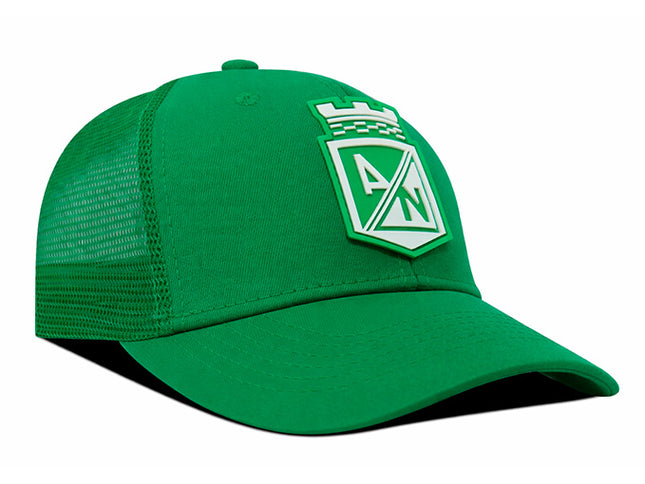 Gorra Atlético Nacional Oficial de Malla escudo Verde
