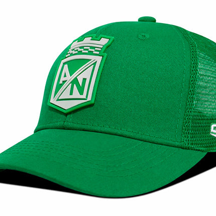Gorra Atlético Nacional Oficial de Malla escudo Verde