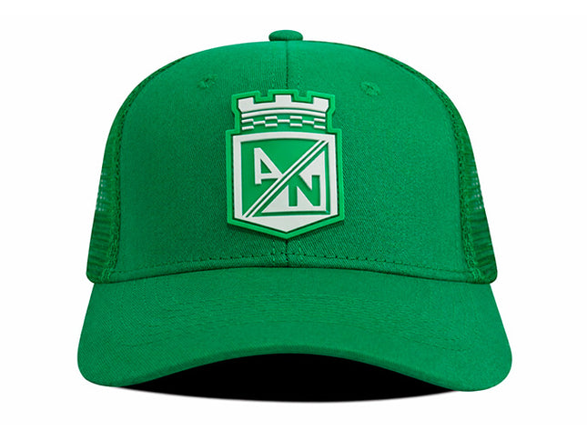 Gorra Atlético Nacional Oficial de Malla escudo Verde