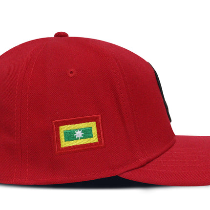 Gorra Caimanes de Barranquilla Oficial Cerrada Roja