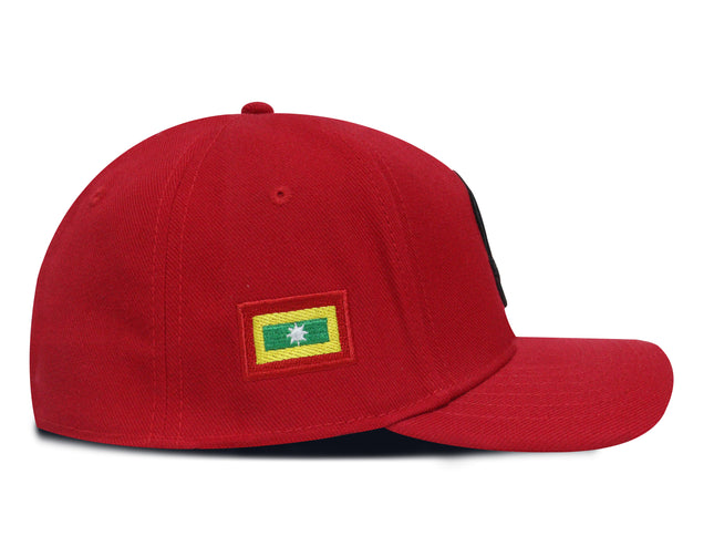 Gorra Caimanes de Barranquilla Oficial Cerrada Roja
