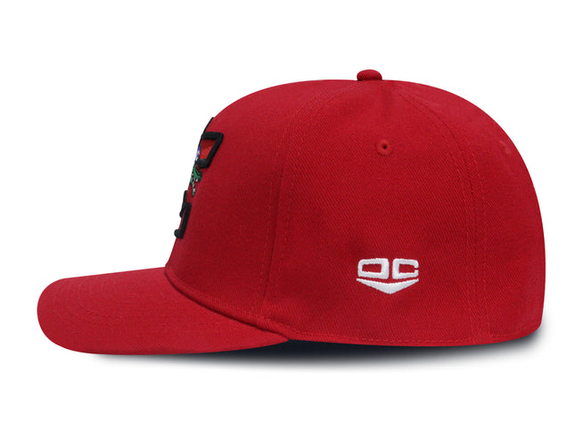 Gorra Caimanes de Barranquilla Oficial Cerrada Roja