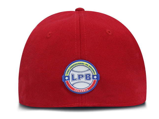 Gorra Caimanes de Barranquilla Oficial Cerrada Roja