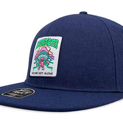 Gorra plana DJ Remember you´re not alone azul oscuro