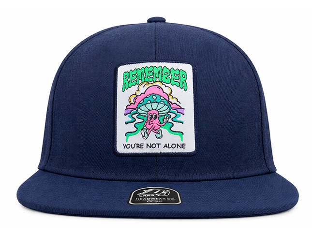Gorra plana DJ Remember you´re not alone azul oscuro