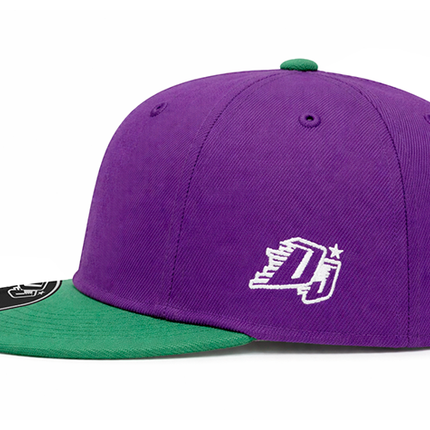 Gorra plana DJ Remember you´re not alone morado/verde